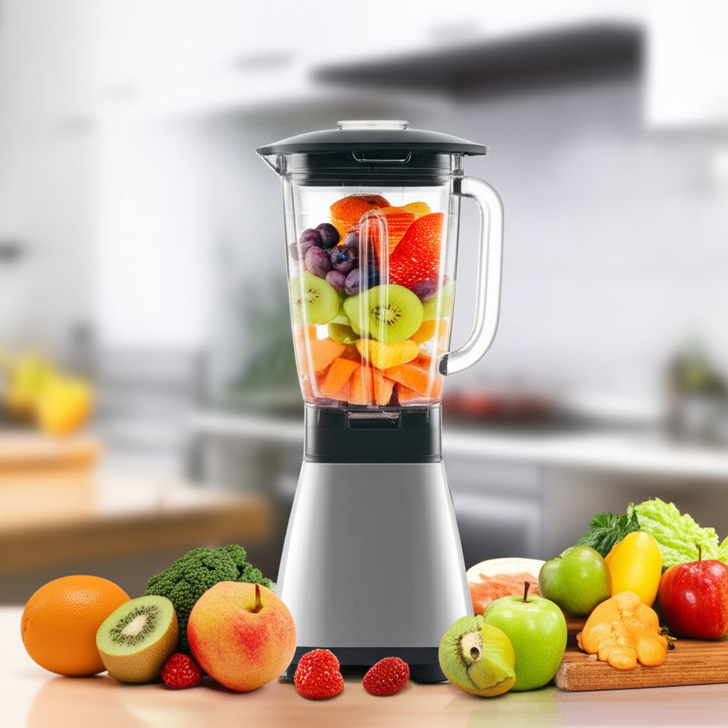 Generate a high-quality, relevant image prompt for an article about: How to Make Juice with a Blende