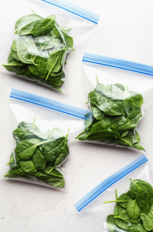 Generate a high-quality, relevant image prompt for an article about: How to Freeze Spinach for Smoot