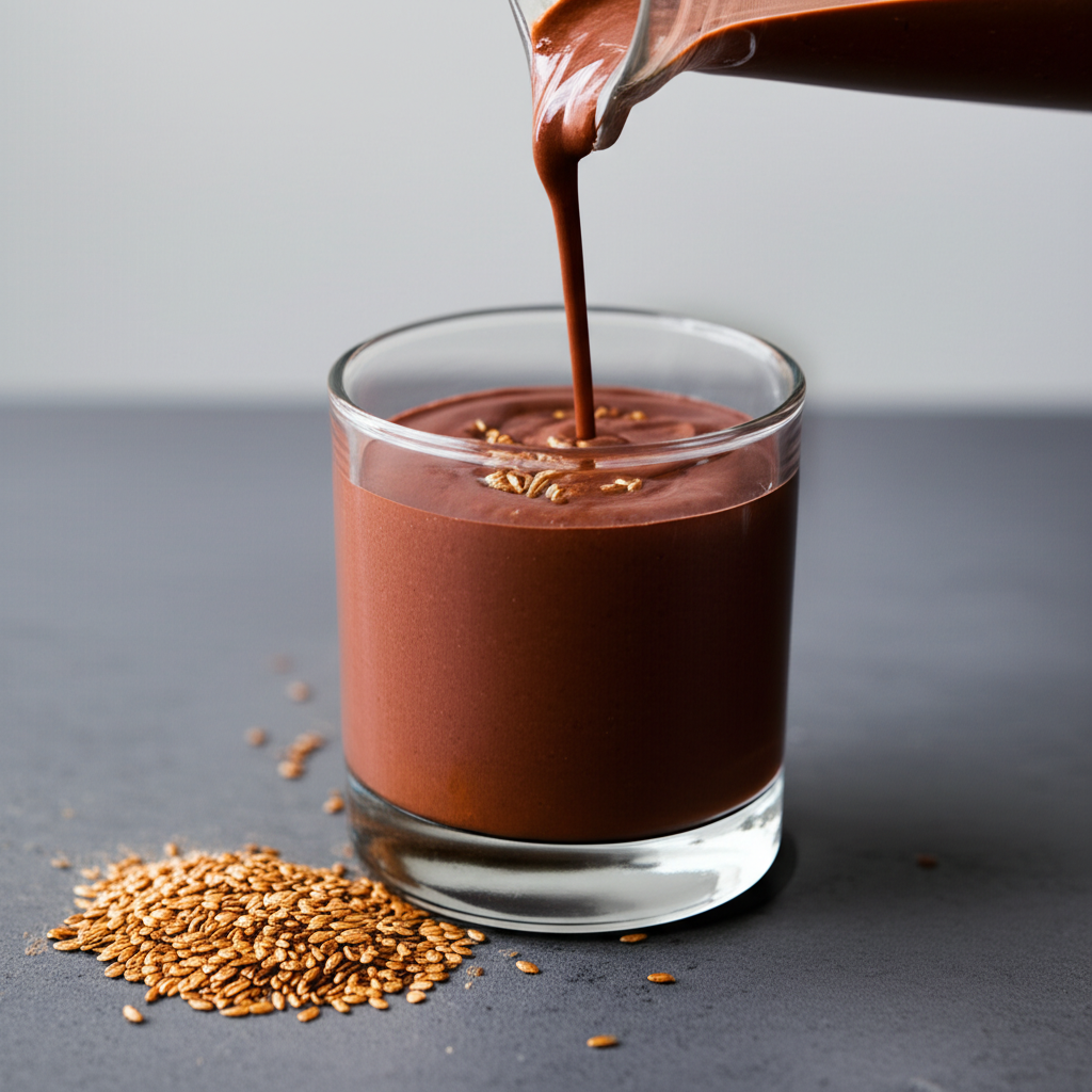 Generate a high-quality, relevant image prompt for an article about: Is Flaxseed Tasty in Chocolate