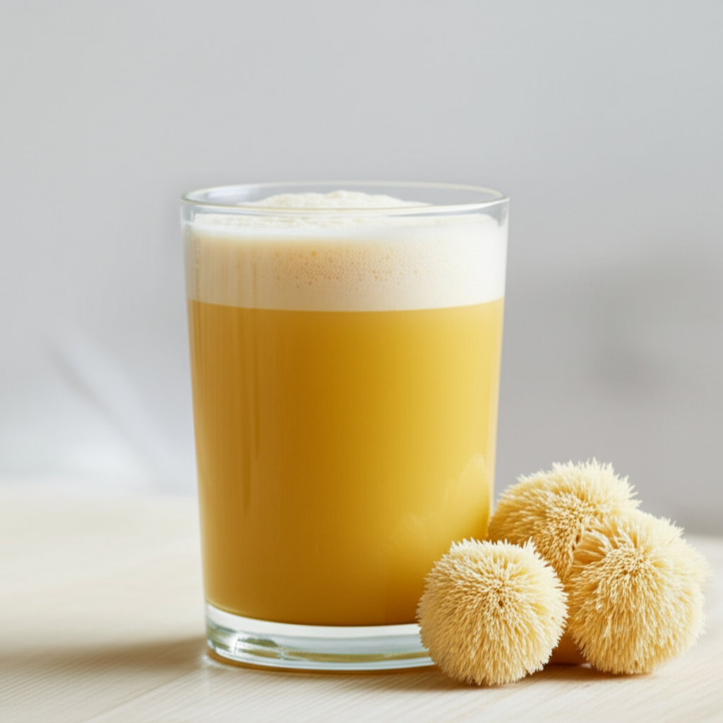 Generate a high-quality, relevant image prompt for an article about: Should I Make a Lion Mane Smoot