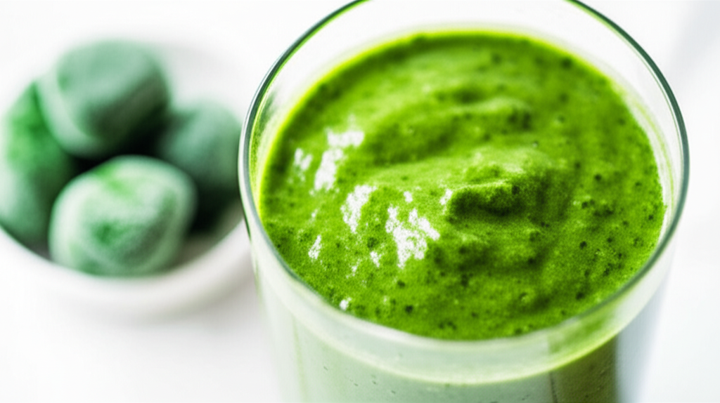 Generate a high-quality, relevant image prompt for an article about: Can You Use Frozen Spinach in a