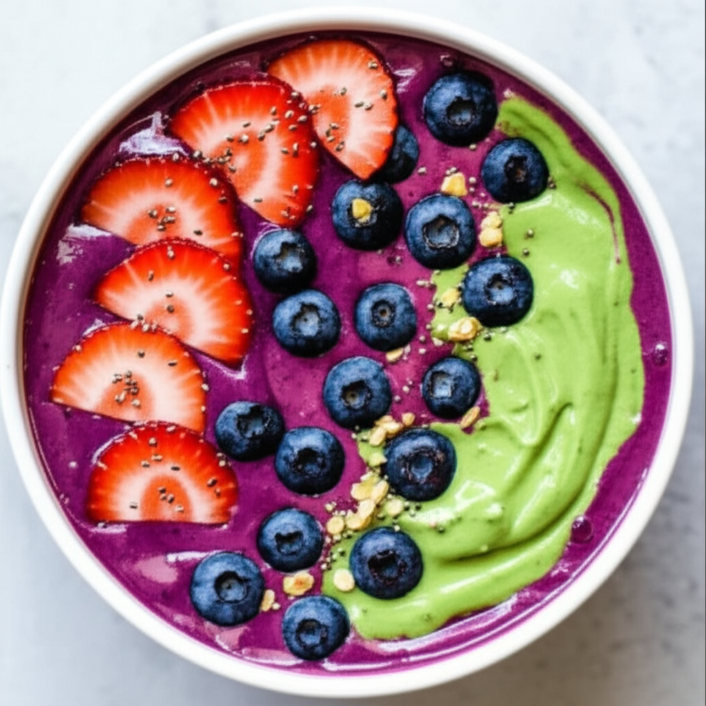 Generate a high-quality, relevant image prompt for an article about: How to Make Smoothie Bowls Thic