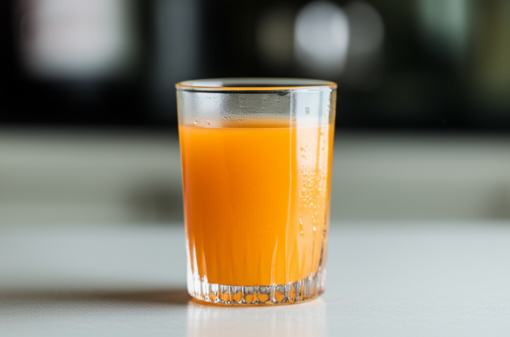 Generate a high-quality, relevant image prompt for an article about: Can Expired Orange Juice Kill Y