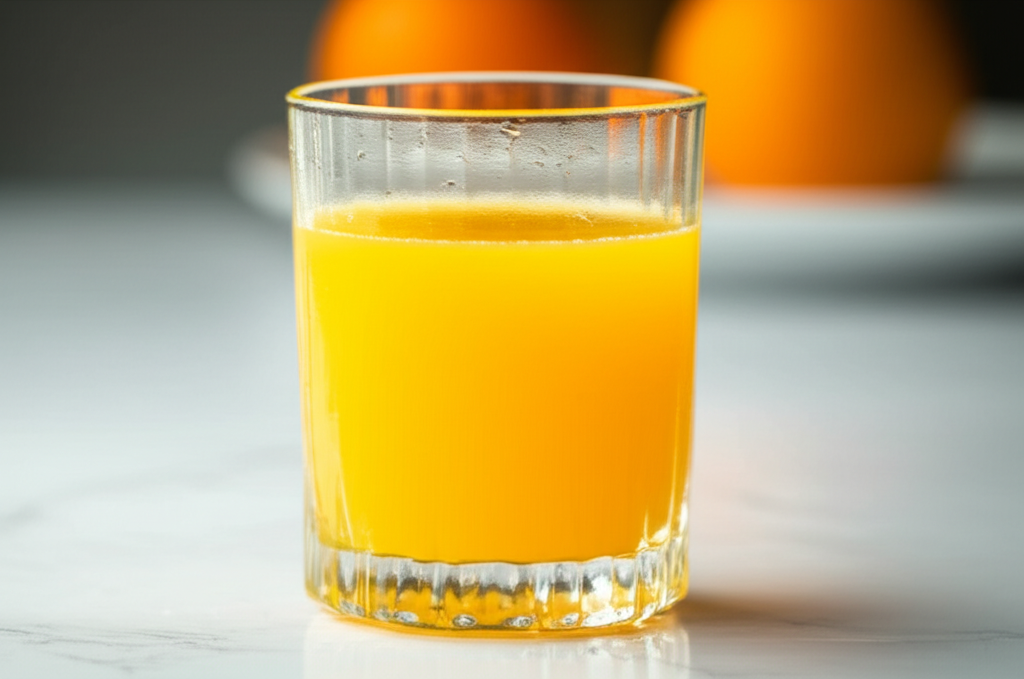Generate a high-quality, relevant image prompt for an article about: Can Orange Juice Cause Loose St