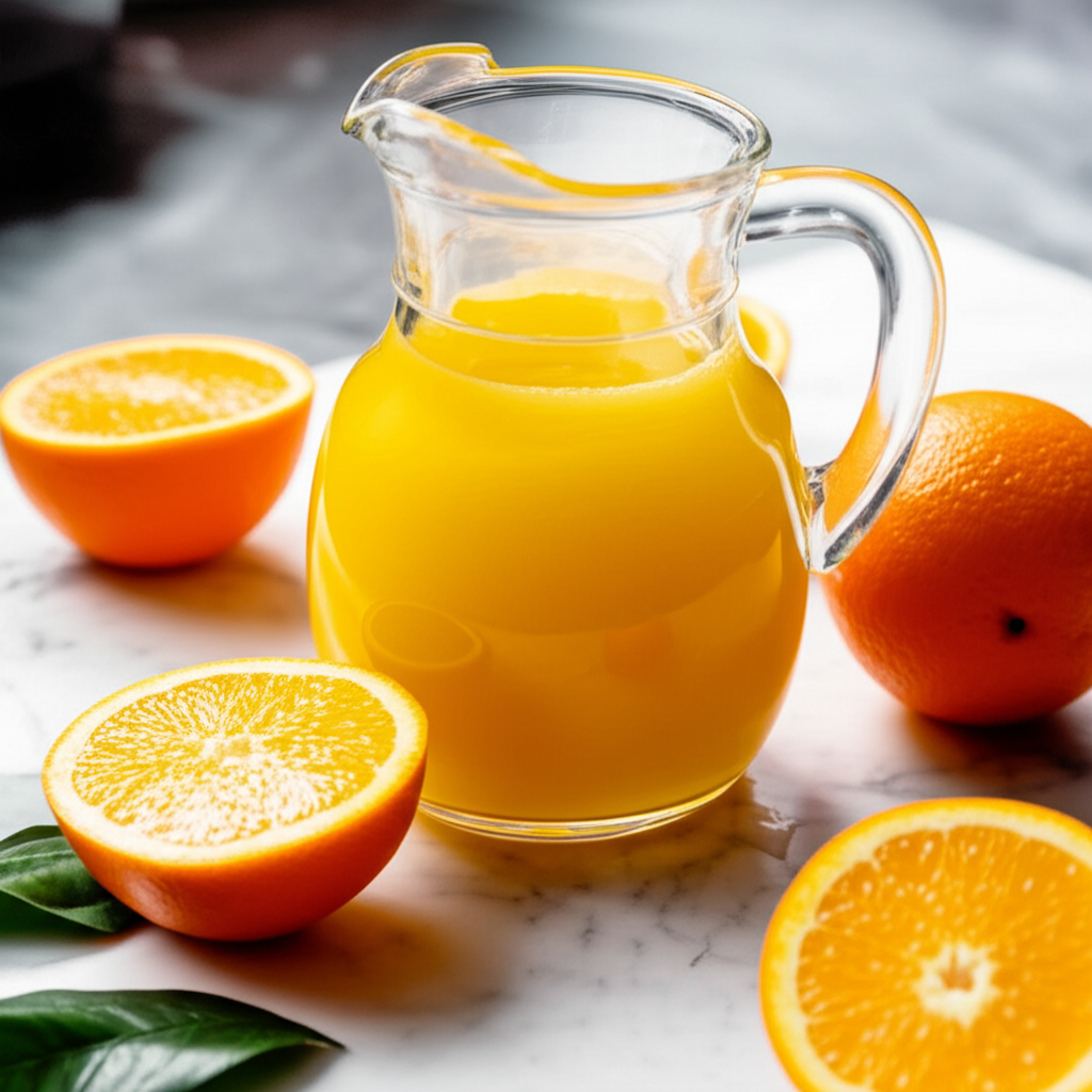 Generate a high-quality, relevant image prompt for an article about: Can You Drink Orange Juice Afte
