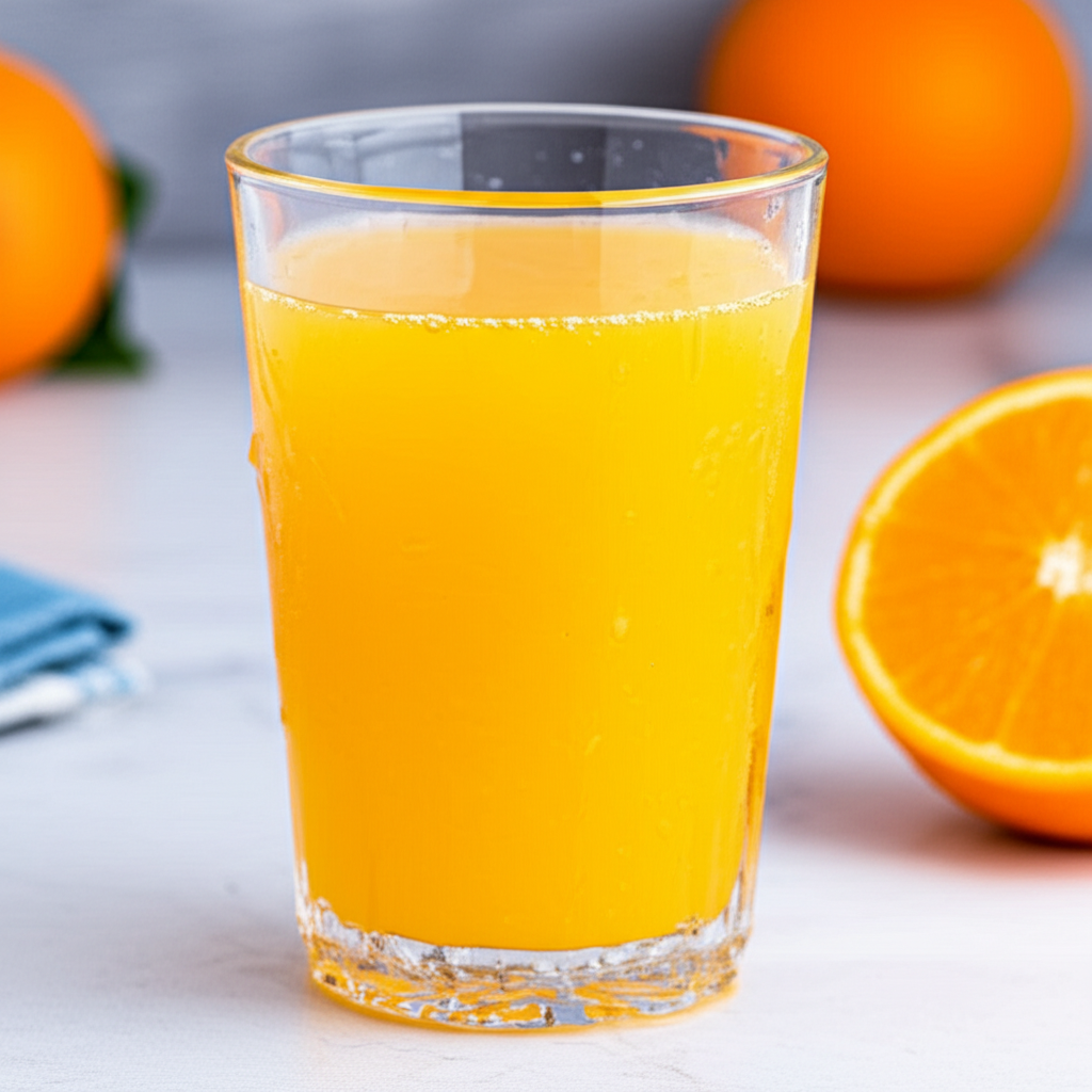 Generate a high-quality, relevant image prompt for an article about: Do Orange Juice Have Electrolyt