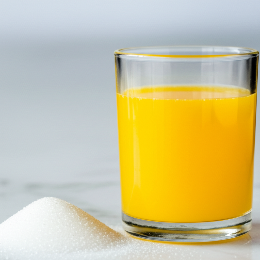 Generate a high-quality, relevant image prompt for an article about: Does Orange Juice Have A Lot Of