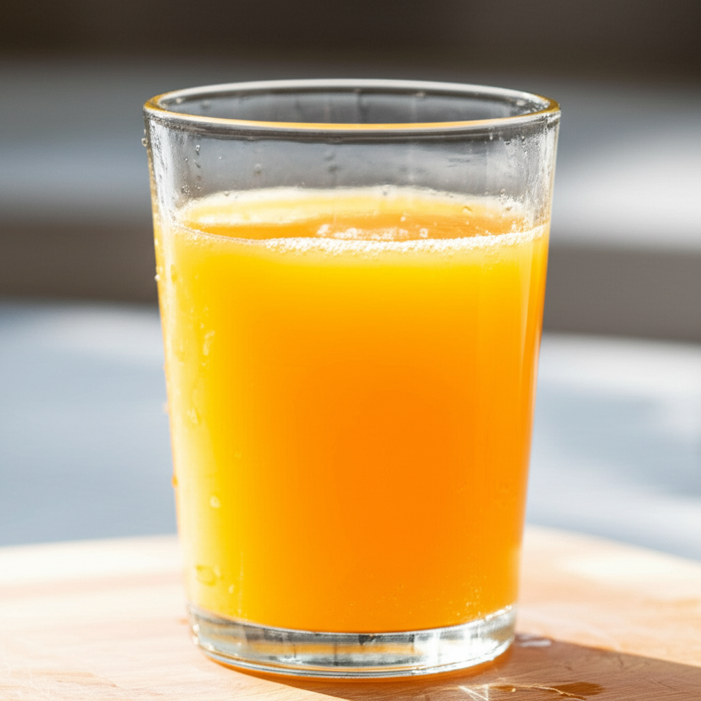 Generate a high-quality, relevant image prompt for an article about: Does Orange Juice Have Added Su