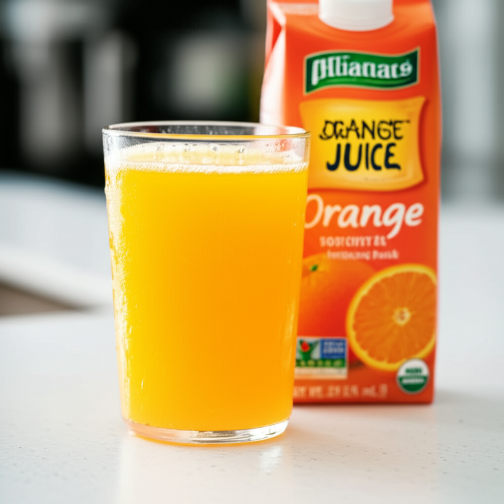Generate a high-quality, relevant image prompt for an article about: Does Orange Juice Have To Be Re