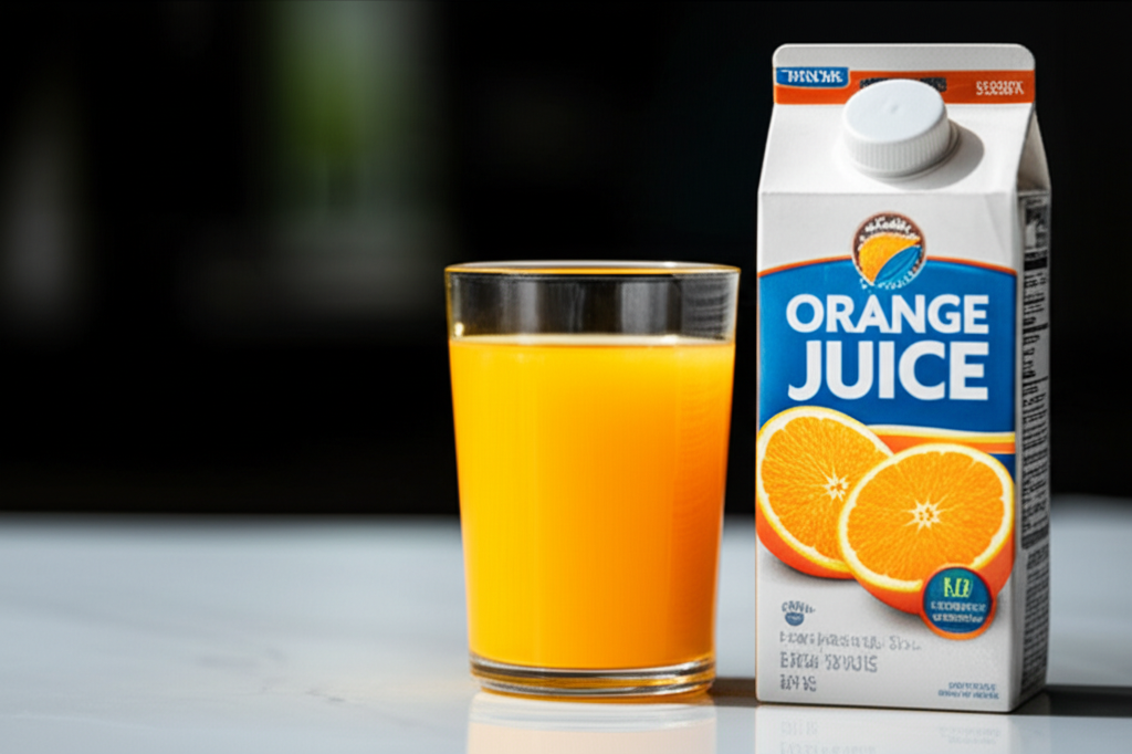 Generate a high-quality, relevant image prompt for an article about: Does Orange Juice Have To Be Re