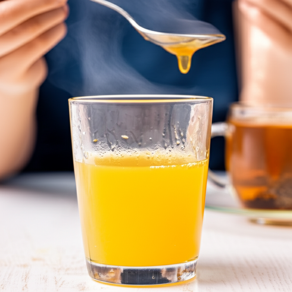 Generate a high-quality, relevant image prompt for an article about: Does Orange Juice Help With Sor