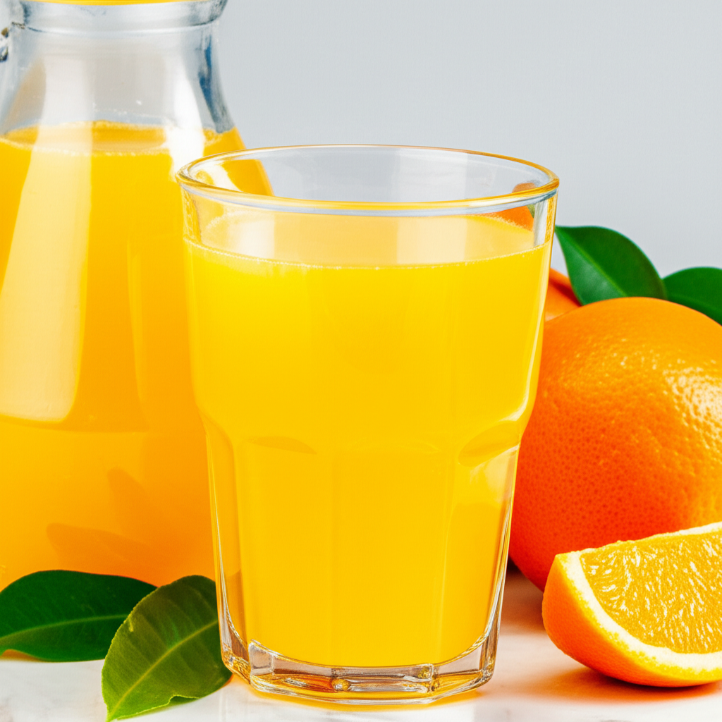 Generate a high-quality, relevant image prompt for an article about: Does Simply Orange Juice Have A