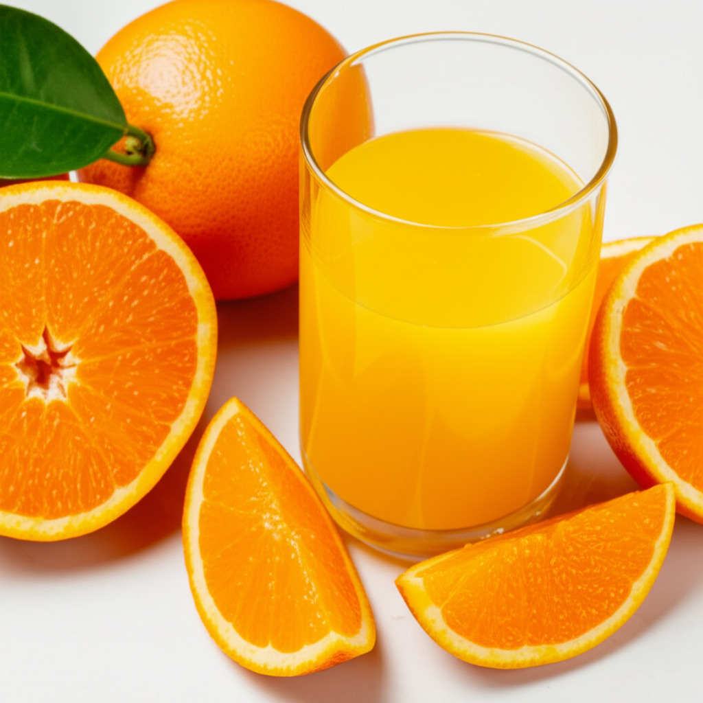 Generate a high-quality, relevant image prompt for an article about: Does Simply Orange Juice Have A