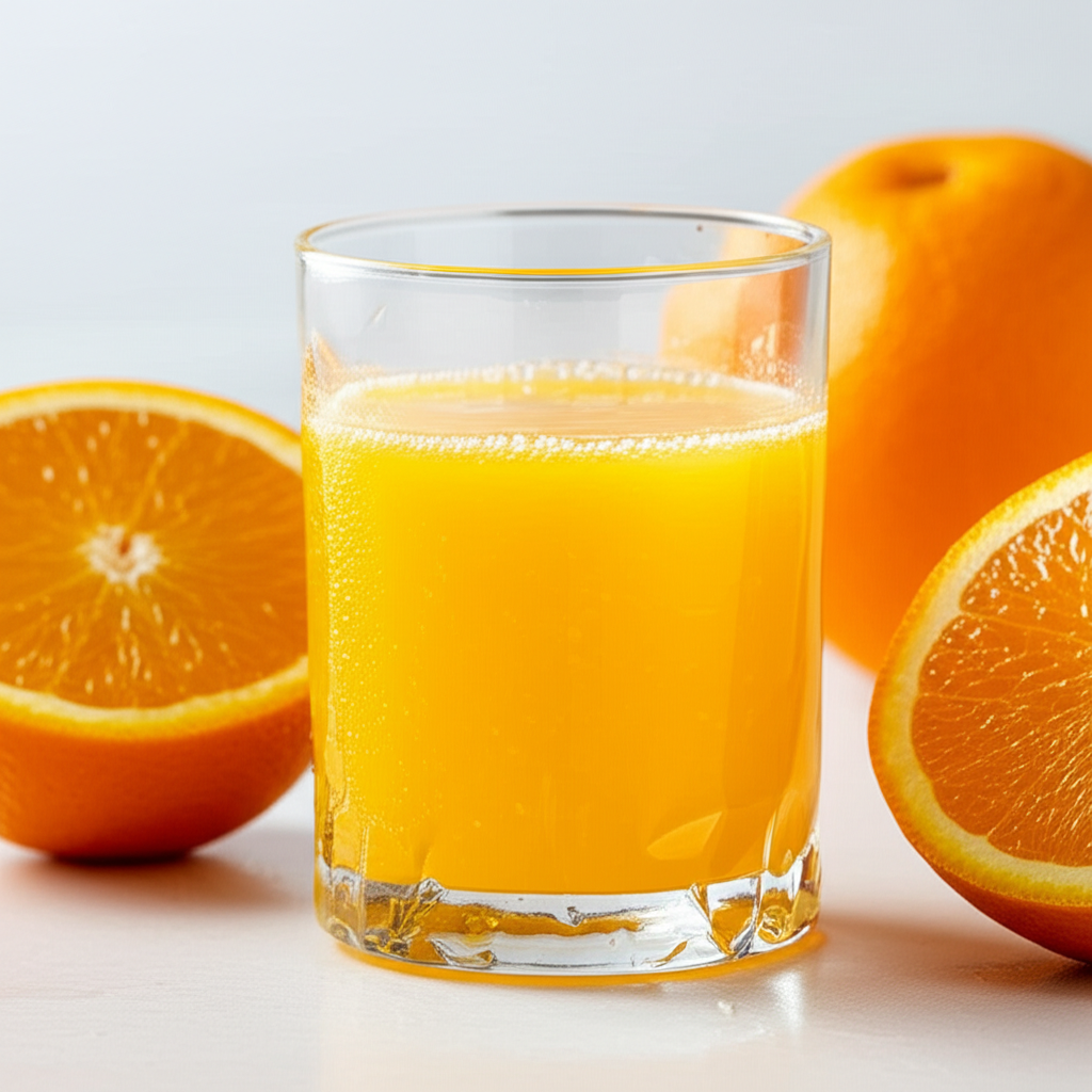 Generate a high-quality, relevant image prompt for an article about: How Long Can Fresh Squeezed Ora