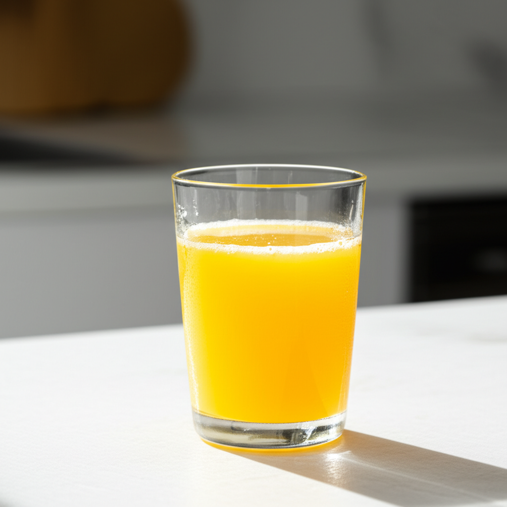 Generate a high-quality, relevant image prompt for an article about: How Long Can Orange Juice Sit O