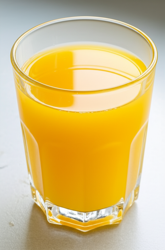 Generate a high-quality, relevant image prompt for an article about: How Long Does Fresh Orange Juic
