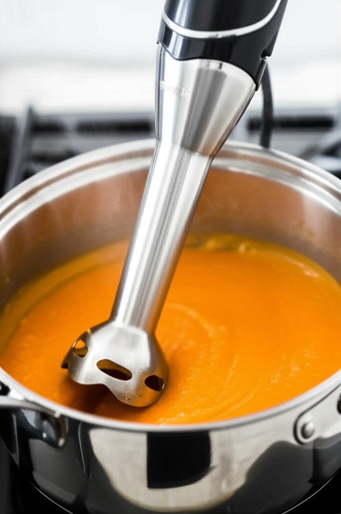 Generate a high-quality, relevant image prompt for an article about: How To Use An Immersion Blender