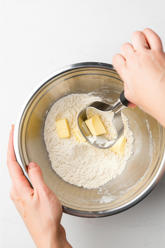 Generate a high-quality, relevant image prompt for an article about: How To Use A Pastry Blender: Es