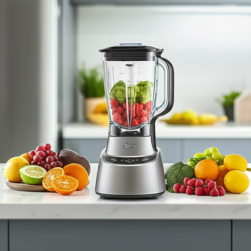 Generate a high-quality, relevant image prompt for an article about: How to Use Oster Blender: Essen