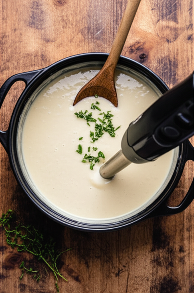 Generate a high-quality, relevant image prompt for an article about: Can You Use An Immersion Blende