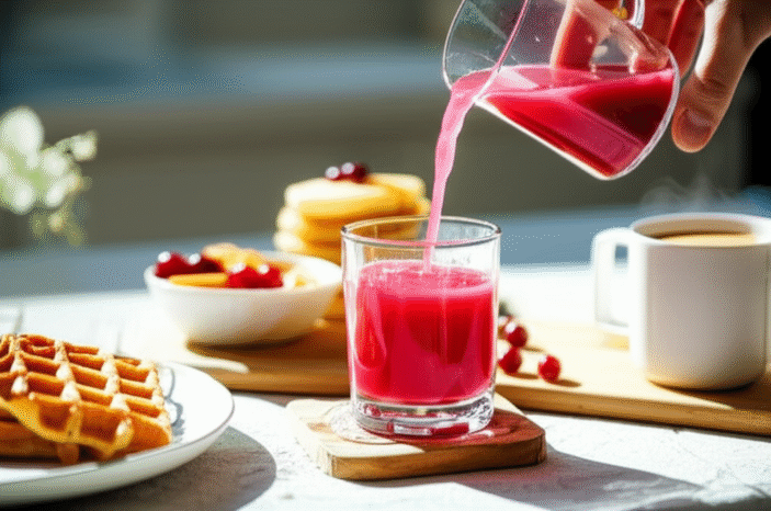 Generate an eye-catching, high-quality featured image prompt for a blog post about: Can Cranberry Ju