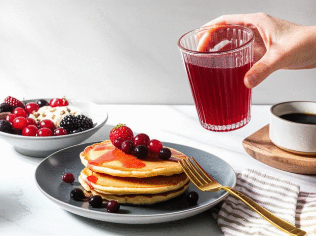 Generate an eye-catching, high-quality featured image prompt for a blog post about: Can Cranberry Ju