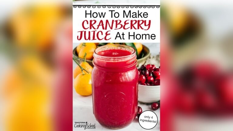 How to Make Cranberry Juice in a Blender