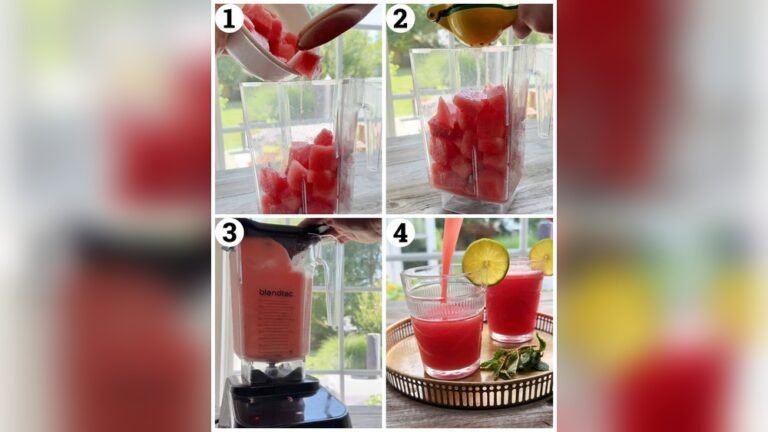 How to Make Watermelon Juice in a Blender