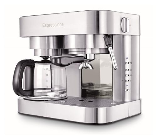 Espressione Combination Stainless Steel Espresso + Coffee...