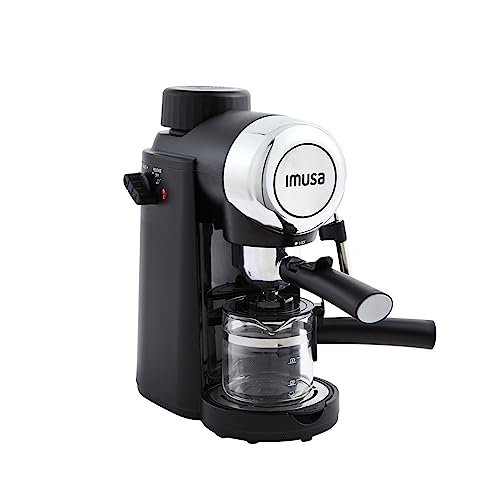 Imusa 4 Cup Epic Electric Espresso/Cappuccino Maker, Black