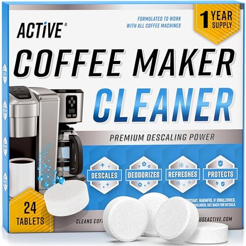 Coffee Machine Cleaner Descaler Tablets - 24 Count...