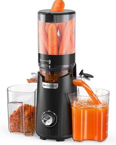 Cold Press Juicer, Auto Feed & Pre-cut, Slow Masticating