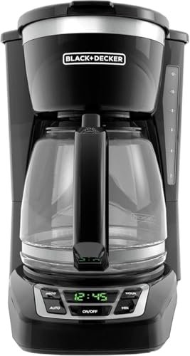 BLACK+DECKER 12-Cup Digital Coffee Maker, Programmable,...