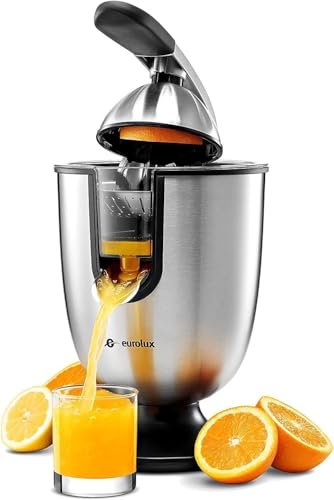 Eurolux Premium Electric Orange Juicer | Stainless Steel...