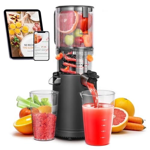 Slow Cold Press Juicer Machine: Electric Masticating Juicer...