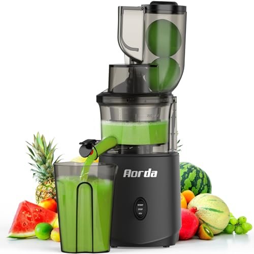 Slow Masticating Cold Press Juicer: Cold Pressed 200W Matte...