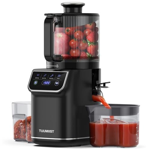 TUUMIIST 3-in-1 Cold Press Juicer Machine, Smart Touch Wide...