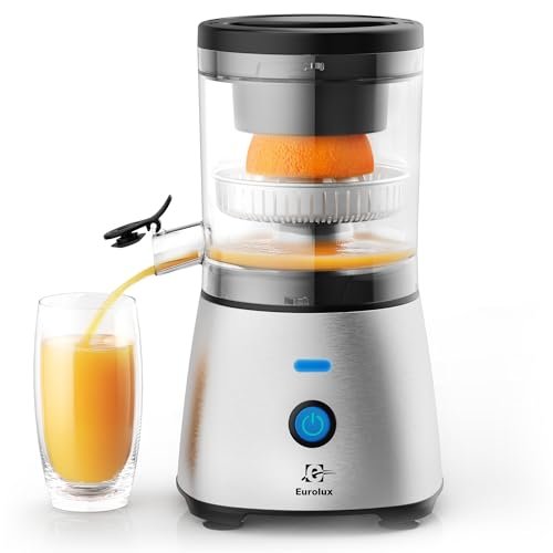 Eurolux Electric Citrus Juicer Stainless Steel | Hands-Free...