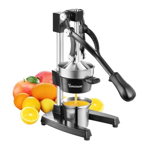 TONGCHANT Cast Iron Juicer Hand Press for Citrus Fruits