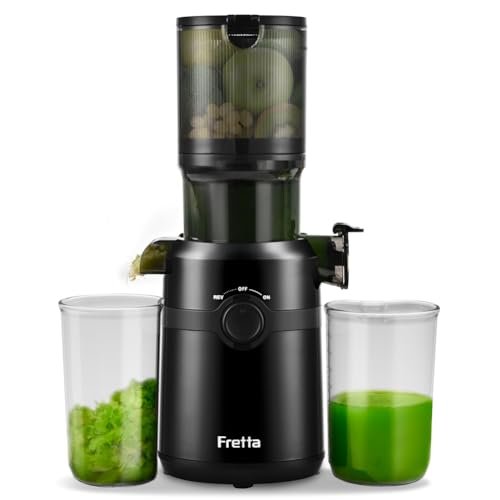 Juicer Machines,Fretta Cold Press Juicer Machines with PCTG...