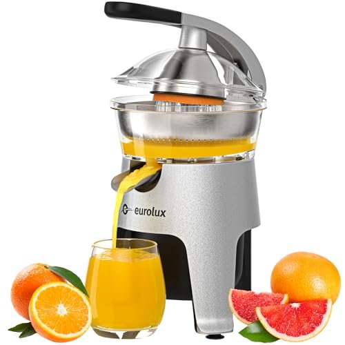 Eurolux Die Cast Stainless Steel Electric Citrus Juicer...