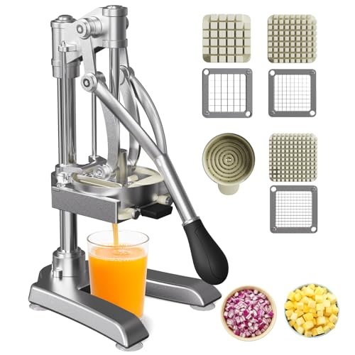 2-in-1 Commercial Juicer and Chopper - Heavy Duty Cast Iron