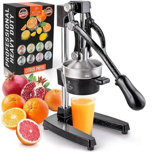 Zulay Kitchen Cast Iron Juicer - Easy-to-Clean Heavy-Duty...