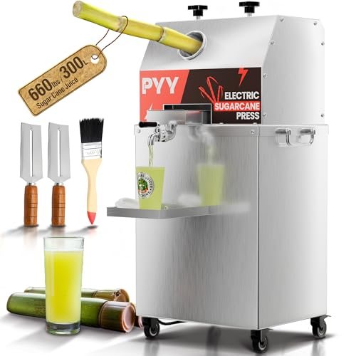 PYY Electric Sugar cane Juicer Machine - 800W Commercial...