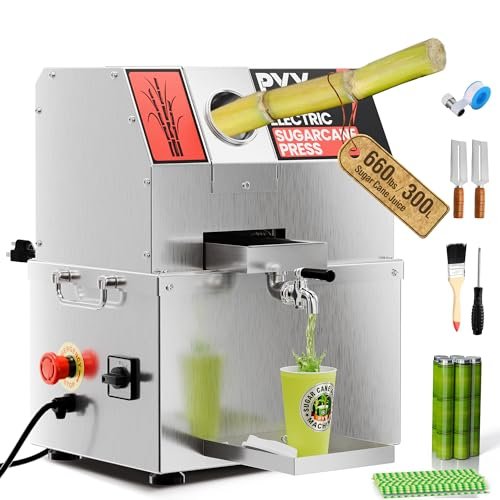 PYY Sugar Cane Juicer Machine - Commercial Countertop...